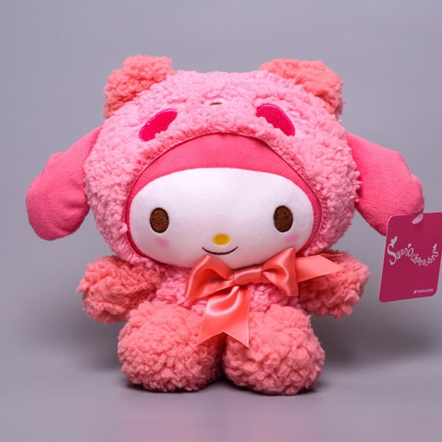Sanrio Kawali Kuromi unicornio Hello Kitty My Melody Cinnamoroll almohada de felpa Anime para niños, juguete de dibujos animados, Colección para regalo, 23CM