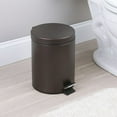 thumbnail image 3 of iDesign, 1.3 Gallon Step Trash Can, Bronze, 3 of 8