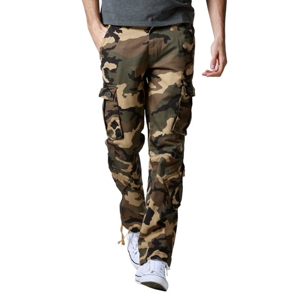 Pantalones Cargo Match para Hombre Camuflaje 38 Corte Regular