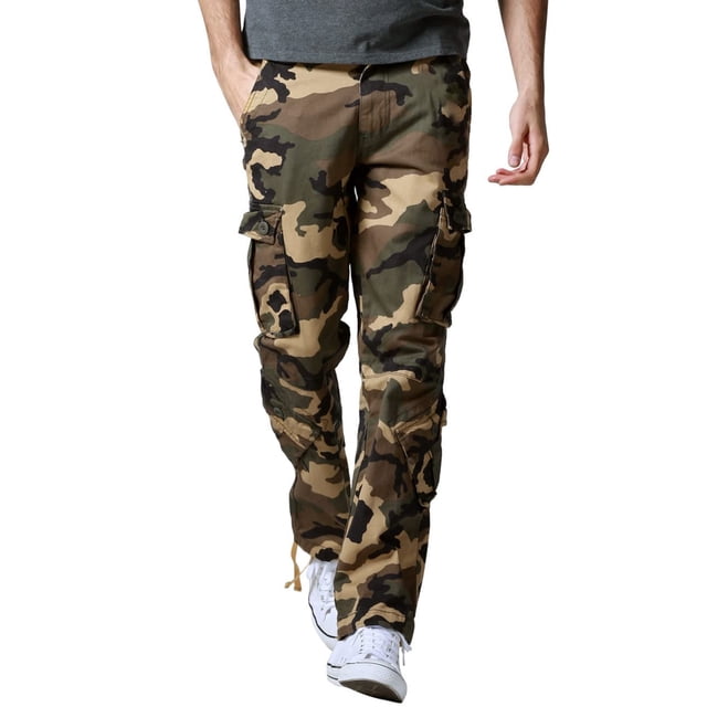 Pantalones Cargo Match para Hombre Camuflaje 38 Corte Regular