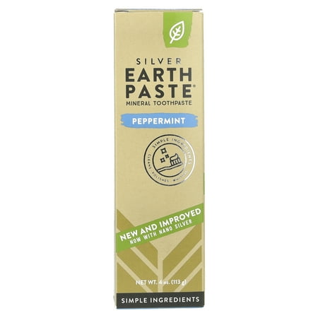 Redmond Trading Company Silver Earth Paste®, Mineral Toothpaste, Peppermint, 4 oz (113 g)