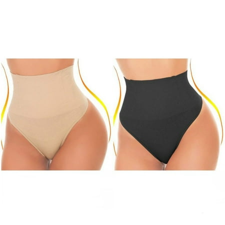 

Baywell Women Slimming Tummy Waist Seamless Body Shaping Hip Solid Color Shaping Body Thong Underwear