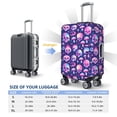 thumbnail image 4 of Logiee Skull rainbow color Print Travel Luggage Cover,Suitcase Protector, Washable Elastic Suitcase Baggage Cover,Closure for Wheeled Suitcase Fit 18-32 Inch Luggage-Small, 4 of 7
