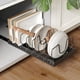thumbnail image 1 of Organizador de Sartenes y Ollas para Cajon, Metal Organizador de Sartenes, 8 Compartimentos Ajustables, Corredero para Sartenes y Ollas con Adhesivo, Organizacion Hogar/Cocina, Blanco, 1 of 13
