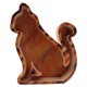 thumbnail image 1 of Bandeja de almacenamiento de madera única: bandeja decorativa para tocador, bandeja para entrada del hogar., 1 of 5