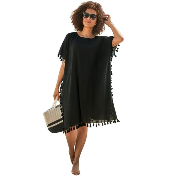 Swimsuits for All Women's Everly Pom Pom Cover Up Tunic