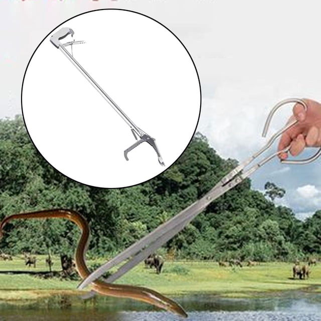 Pinzas Para Serpientes Con Cerradura Para Exteriores, Resistentes, Fáciles De Limpiar, Atrapa Serpientes, Sin Pliegues