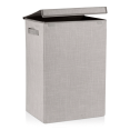 thumbnail image 2 of Bouclair Grey Foldable Hamper Large, 2 of 5