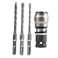 thumbnail image 3 of DYNWAVECA Electric Wrench Conversion Hammer Adapter Converter Easy to Install,Replaces Electric Wrench Conversion Head for Construction with 3 drill bit, 3 of 9