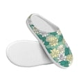 thumbnail image 3 of Lsque Lotus Flower1 Pattern Womens Comfort Cotton on Scuff With Memory Foam and Anti-skid Sole Slipper-39/40, 3 of 7
