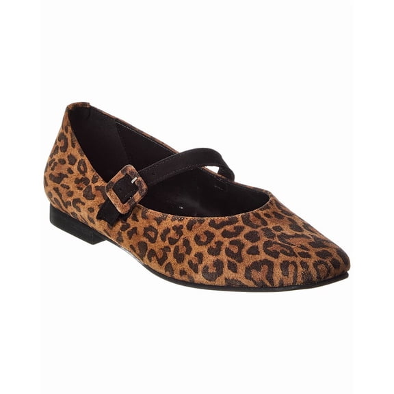 M by Bruno Magli Elissa Suede Flat, 7.5, Brown
