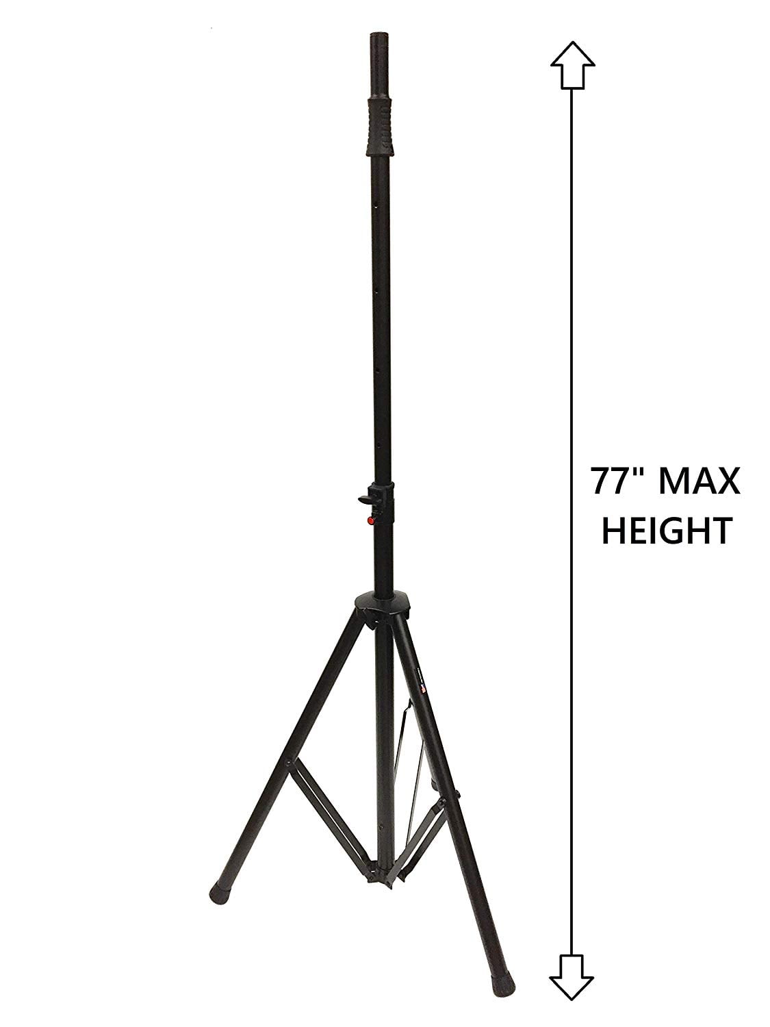 Tripod DJ PA Speaker Stands Push Button Air Raising System Metal Parts 2 CedarsLink Pair