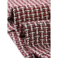 thumbnail image 6 of INSPIRE CHIC Women's Checks Button Front A-Line Pinafore Overall Woven Tweed Skirt Burgundy XL, 6 of 6