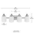 thumbnail image 2 of Globe Electric Davenport 4-Light Brushed Nickel Bath Light, 51287, 2 of 3
