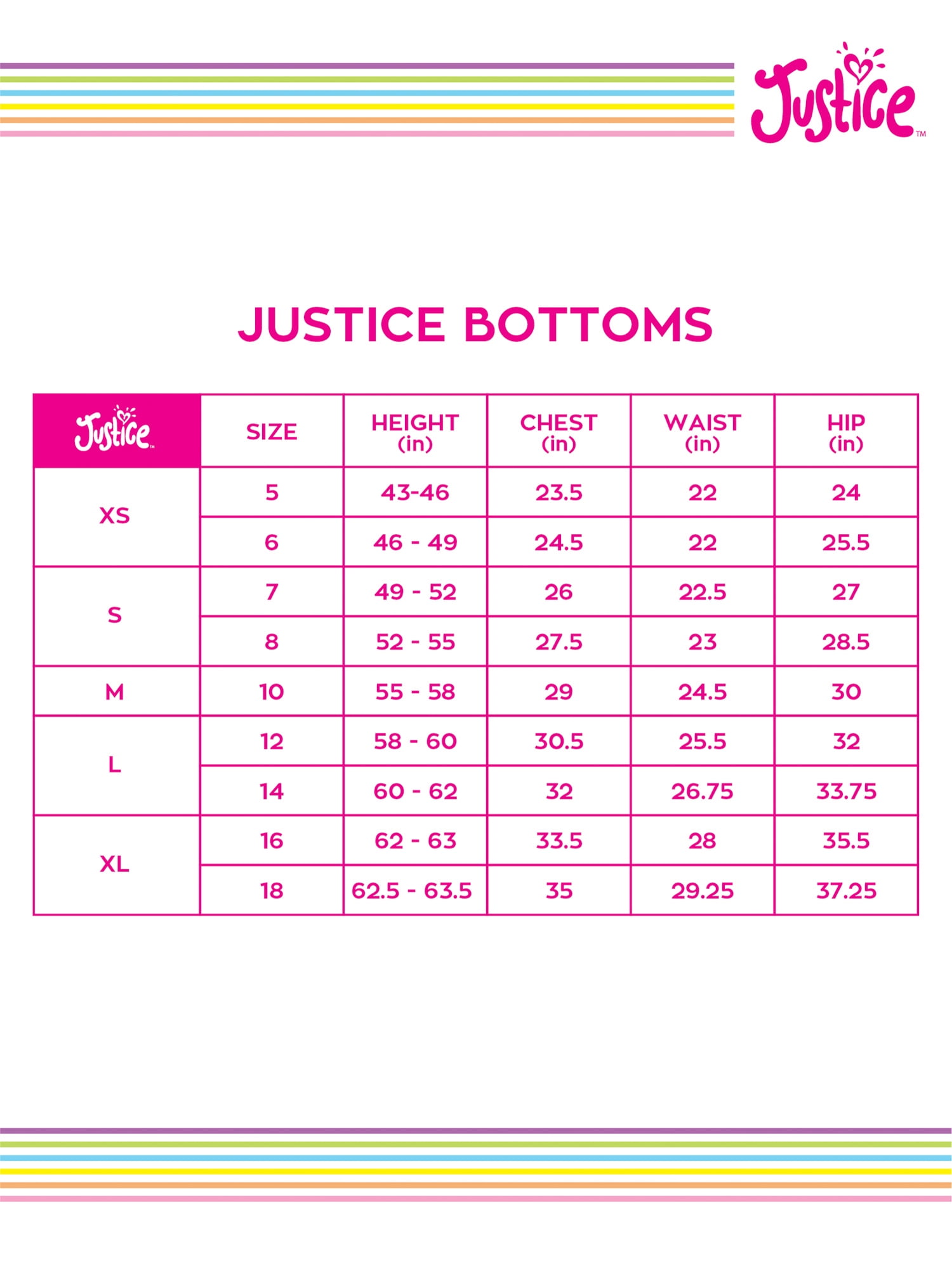 Justice Girls Printed Dolphin Shorts, Sizes 4-18 & Plus