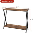 thumbnail image 2 of Narrow Console Table, 2-Tier Farmhouse Sofa Table with Shelves, 41.3 Inch Long Hallway Table, Behind Couch Table for Living Room Hallway Entryway, 2 of 7