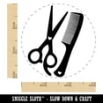 thumbnail image 2 of Hair Cutting Comb Scissors with Hearts Rubber Stamp for Scrapbooking Crafting Stamping - Small 3/4 Inch, 2 of 7