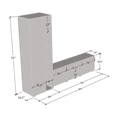 thumbnail image 5 of Euphoria Set 02TV-BK Modern Wall Unit Entertainment Center - Black, 5 of 5