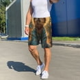 thumbnail image 4 of Haiem Sunflower Meditating Cat Men's Pajama Short with Soft Woven Cotton Elastic Waistband Sleep Short-Small, 4 of 9