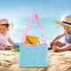 thumbnail image 2 of Flotador Inflable Bolsa de almacenamiento de artículos diversos de malla Bolsas de hombro de concha de juguete de arena de playa para niños (Azul cielo) Tmvgtek Deportes Acuáticos, 2 of 5
