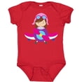 thumbnail image 3 of Inktastic Pilot Girl, Airplane, Plane, Flying, Brown Hair Girls Baby Bodysuit, 3 of 5