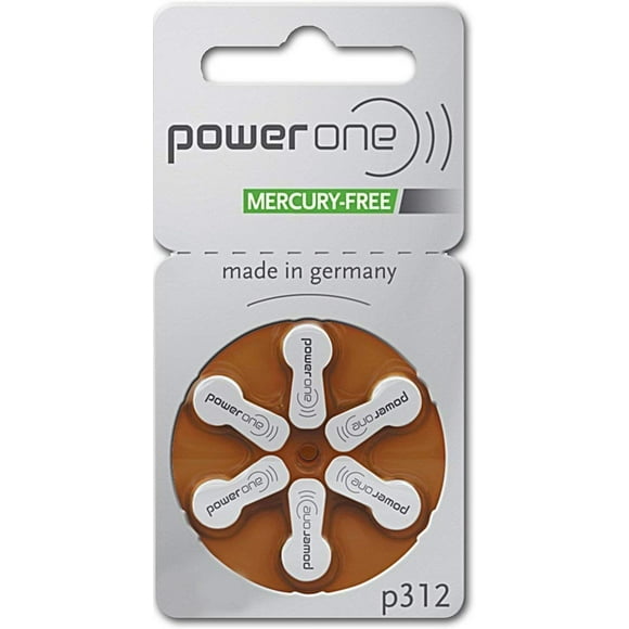 PowerOne 312 Hearing Aid Batteries 120 Pack