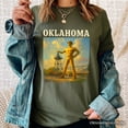 thumbnail image 5 of Iconic Oklahoma State Oil Heritage T-Shirt, Tulsa Golden Driller Landmark Tee and Travel Souvenir, 5 of 6
