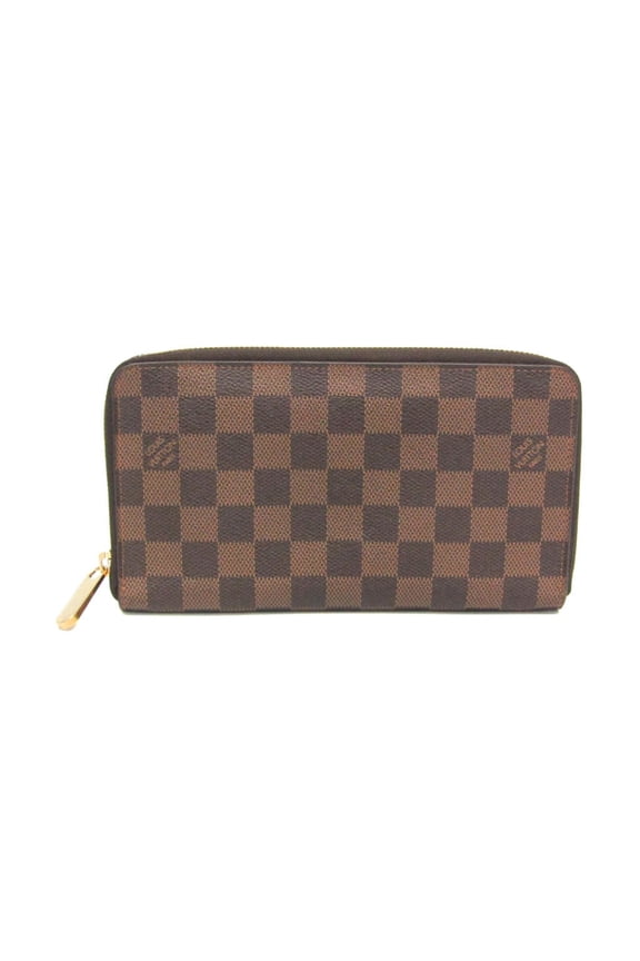 Pre-Owned Louis Vuitton Damier Zippy Organizer N60003 Men,Women Damier Canvas Long Wallet...