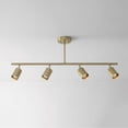 thumbnail image 4 of Globe Electric 91007789 Willard 4 Light 35" Wide Fixed Rail Linear Ceiling Fixture - Brass, 4 of 7