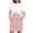 Pink, variant on Women's Long Sleeve Hooded Sweatshirt Dress with Cute Floral Print, Casual Dress with Side Pockets for Fall and Winter, Cozy and Fashionable Retro Style Hoodie Dress,Pink,L