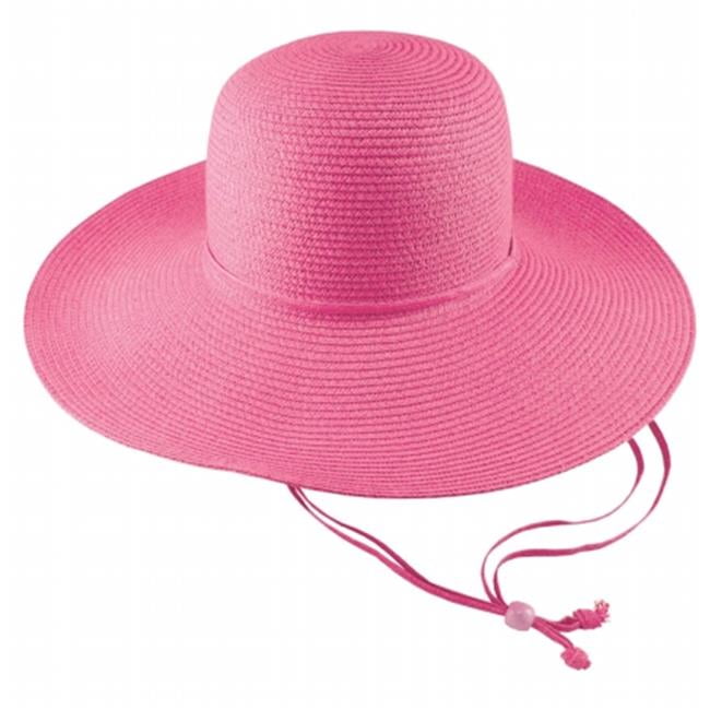 Pink Ladies Straw Hat Pack Of 6