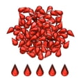 thumbnail image 1 of Uxcell 100Pcs Gotas de Acrílico de Fondo Plano 6x10mm Piedras de Rhinestone Artificiales para Manualidades DIY Rojas, 1 of 7