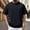 Black, variant on Men's T Shirts Solid Color Double Zipper Men Trend Loose Round Neck Short Sleeved T Shirt Black 2Xl