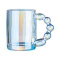 thumbnail image 1 of Vaso de vidrio de 350 ml con asa, taza para té, taza para leche y jugo, taza para agua de vidrio con Vistoso, 1 of 9
