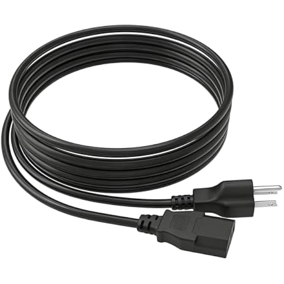 LujingZ Universal Treadmill Power Cord for Vibration Plate Walking Pad Lifepro Peloton Ellipticals Fitpulse Hurtle, 10A 125V 3 Prong AC Extension Cable 6 FT