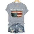 thumbnail image 6 of ORT 4th of July Shirts Women American Flag T Shirts American Flag T-Shirts Tops Crewneck Summer T-Shirt(Grey,M), 6 of 6
