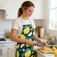 thumbnail image 5 of 2Pack Fruit Patterned Kitchen Apron – Durable Polyester Bib Apron Stain & Lightweight Non Adjustable Fit For Everyday Cooking Baking & Grilling Unisex Design For Adults Apron Sleeve 17.7"X22.0", 5 of 6