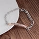 thumbnail image 4 of Fiudx Pulsera de Pareja, Eslabón de Aleación Ajustable, Incrustaciones de Cristal, Ideal para Unregalo Romántico, Ideal para Celebrity Unaniversario, Ideal para Enamorados, Diseño Ligero., 4 of 4