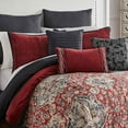 thumbnail image 2 of Riverbrook Home 9 Piece Comforter Set, Queen, Red/Gray, Sadler, Polyfill, Adult, 2 of 6