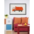 thumbnail image 4 of Marmont Hill Orange Dump Truck Framed Wall Art, 36.00" x 1.50", 4 of 6