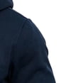 thumbnail image 4 of Men's Athletic Hoodies Solid Color Long Sleeve Zip Up Sweatshirt With Pockets Thick Casual Cross Letter Print Fleece Jacket for Daily Travel Outdoor, 4 of 6