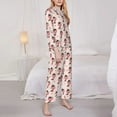 thumbnail image 3 of Sikiie Dachshund Dog Heart Women's Long-Sleeve Shirt and Full-Length Bottom Pajama Set (s-xxl)-Large, 3 of 7