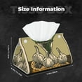 thumbnail image 5 of Salouo Vintage Garlic Bread Illustration Pattern Long Tissue Box Cover Rectangular–Plus Size Tissue Box Holder Modern LeatheLarge Tissue Holder for Bathroom Car & Office Decor, 5 of 7