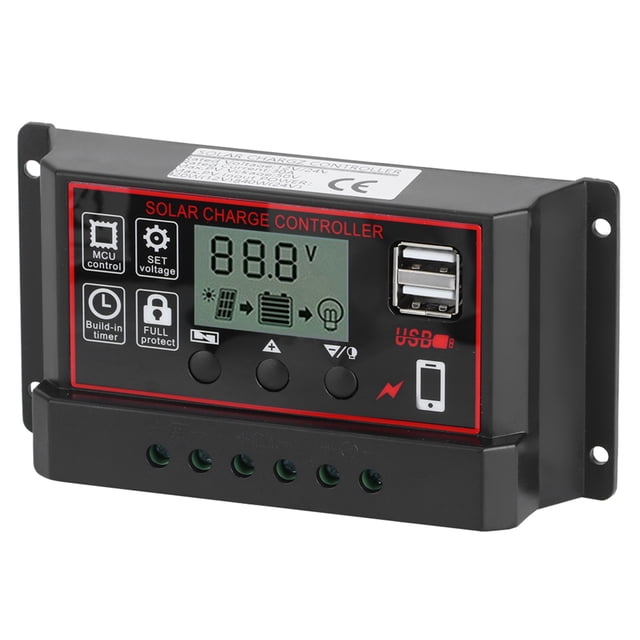 Controlador de batería solar BuyWeek Controlador de carga solar 30 A