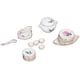thumbnail image 4 of Juego de Tazas de Té de Porcelana en Miniatura para Casa de Muñecas 1:12 Exquisita Decoración Decorativa para Casa de Muñecas Accesorios de Cocina Rosa de Juguete ANGGREK  Otros, 4 of 8