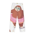 thumbnail image 5 of Sigee Sloth with Donuts1 Print Men's Pajama Pants - Soft Lounge Sleep Bottoms with Elastic Waistband and Pockets-Medium, 5 of 9