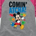 thumbnail image 3 of Disney Jr - Comin' Atcha  - Toddler & Youth Girls Raglan Graphic T-Shirt, 3 of 5
