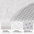 thumbnail image 6 of SARAG 6'x6' Round Rugs for Bedroom,Fluffy Rugs for Living Room Kids Room,Home Decor Shaggy Carpet Fuzzy Plush Rug for Nursery Room,Cream White, 6 of 8