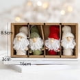 thumbnail image 2 of 4 piezas/caja de minimuñeco de Papá Noel del bosque, colgante para árbol de Navidad, decoración navideña para el hogar, muñeco de gnomo, regalos de Año Nuevo 2023 para niños, 2 of 5