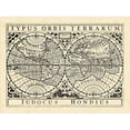 thumbnail image 3 of Vision Studio 18x14 Black Modern Framed Museum Art Print Titled - Vintage Maps I, 3 of 5